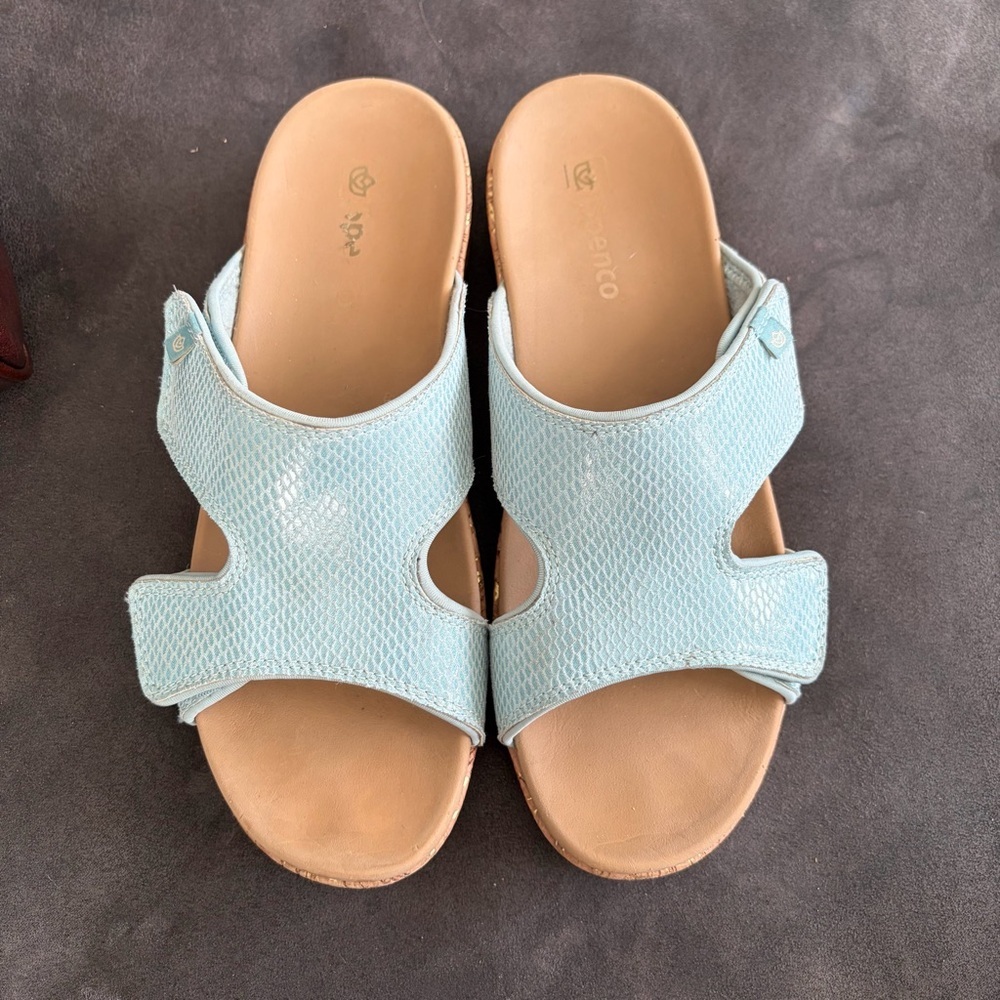 Spenco Light Blue Orthotic Slide Sandals – Women’s 10B - Picture 2 of 6